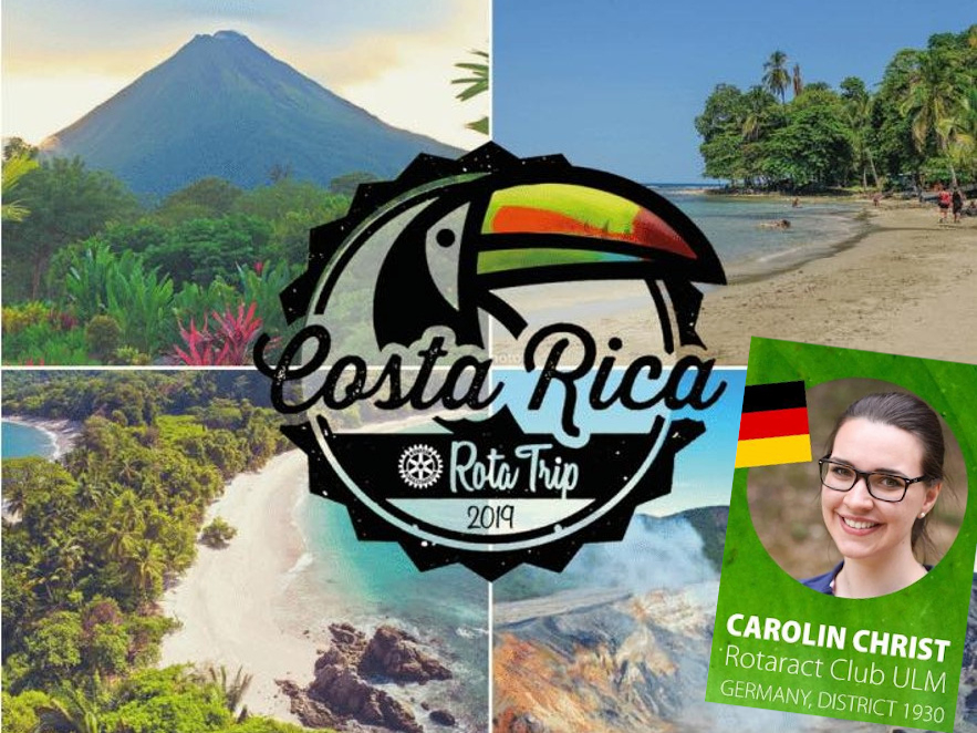 Das offizielle Logo des RotaTrip Costa Rica 2019 und Infos zu Caro